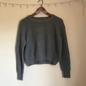 Grey Brandy Melville Sabrina Sweater